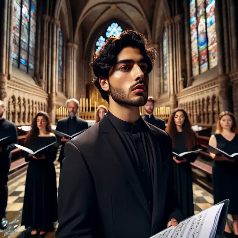 Visual representation of "tenner" - A person who sings the tenor part in music, especially as a profession.