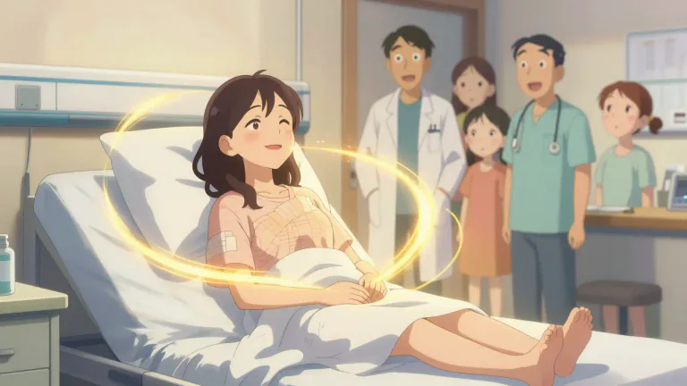 Visual representation of "miraculous" - Something that is very surprising and unexpected, or seems impossible to explain