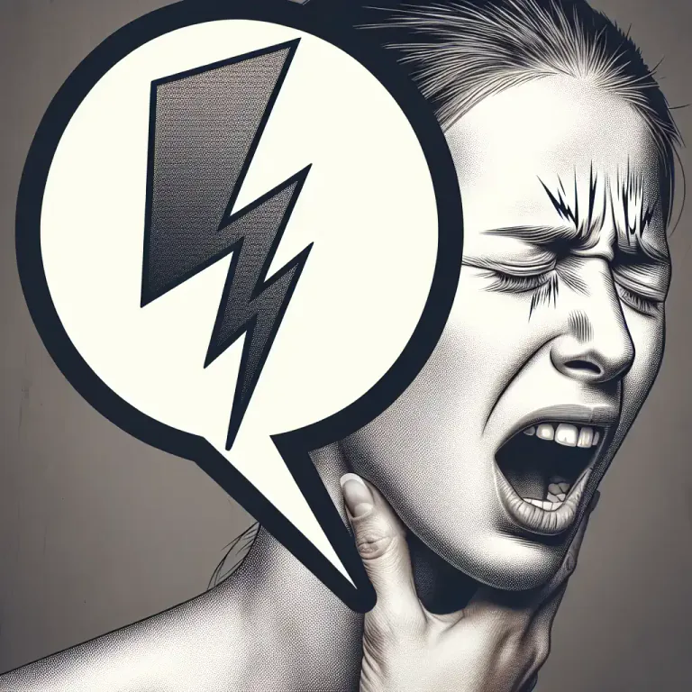 Visual representation of "interjection" - In grammar, it is a part of speech whose members are used mostly to express emotions