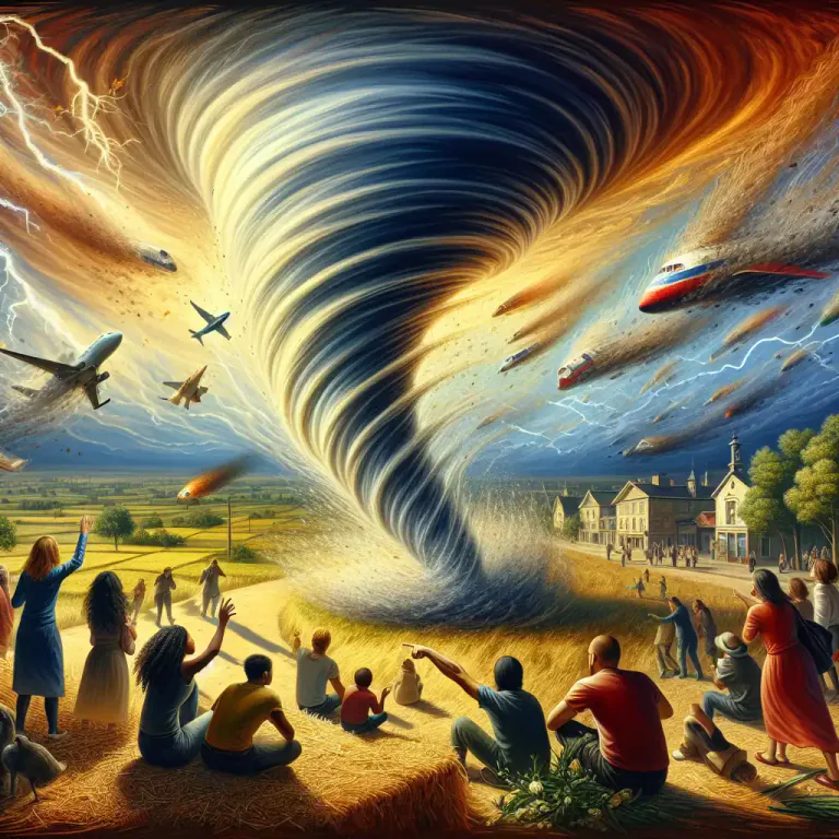 Visual representation of "cyclonic" - Used in science to describe a circular or spiral motion of gas or liquid