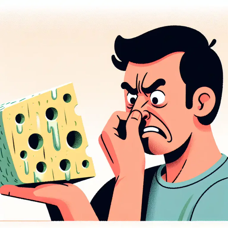 Visual representation of "pew" - Expression of dislike or disgust.