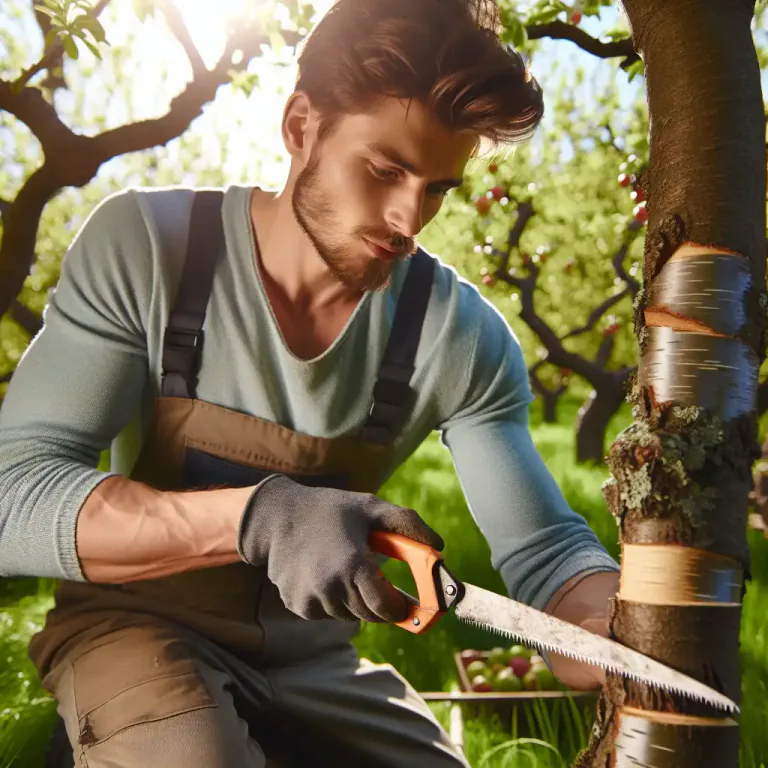 Visual representation of "girdle" - In horticulture, to girdle means to remove a strip of bark around the circumference of a tree, generally to kill it or to stunt its growth.