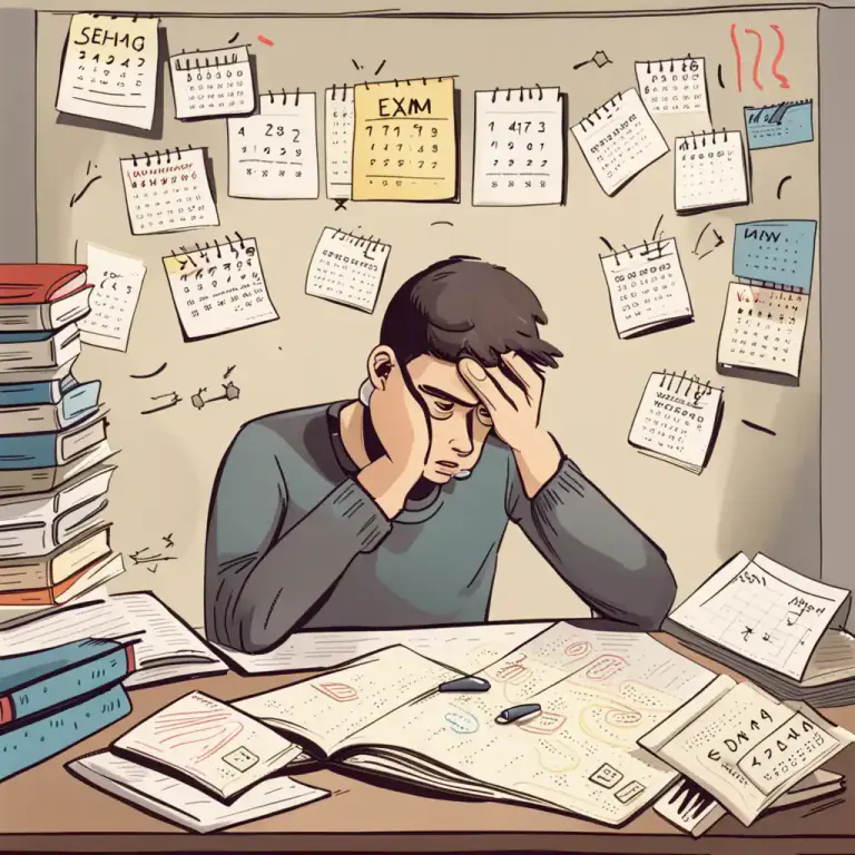 Visual representation of "feel sick" - To worry or feel afraid about something