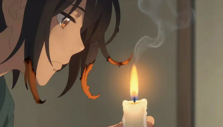 Visual representation of "singe" - To burn lightly on the surface, not deeply, making it discolored or damaged.