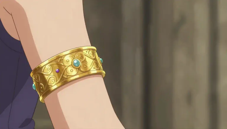 Visual representation of "armlet" - A band or bracelet worn around the upper arm for decoration or protection.