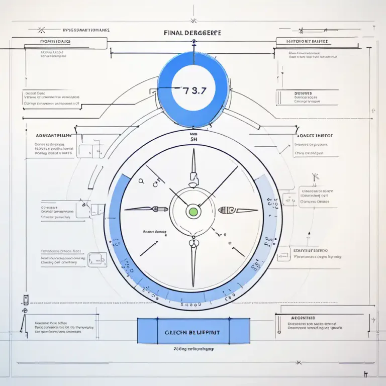 Visual representation of "degree" - A step or stage in a process.