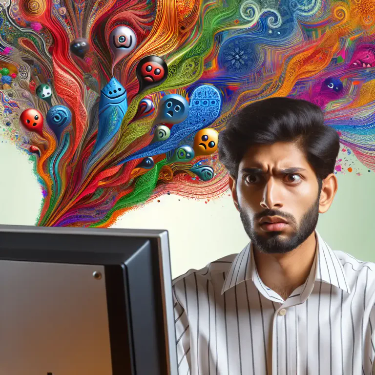 Visual representation of "idiosyncrasy" - A different or unusual way of reacting to something