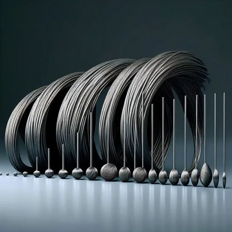 Visual representation of "gauge" - The thickness or size of a thin material, such as wire or metal