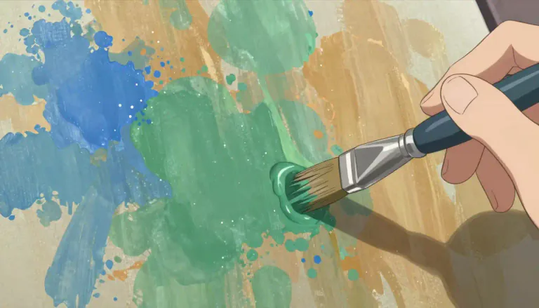 Visual representation of "mottle" - To mark with spots or smears of color.