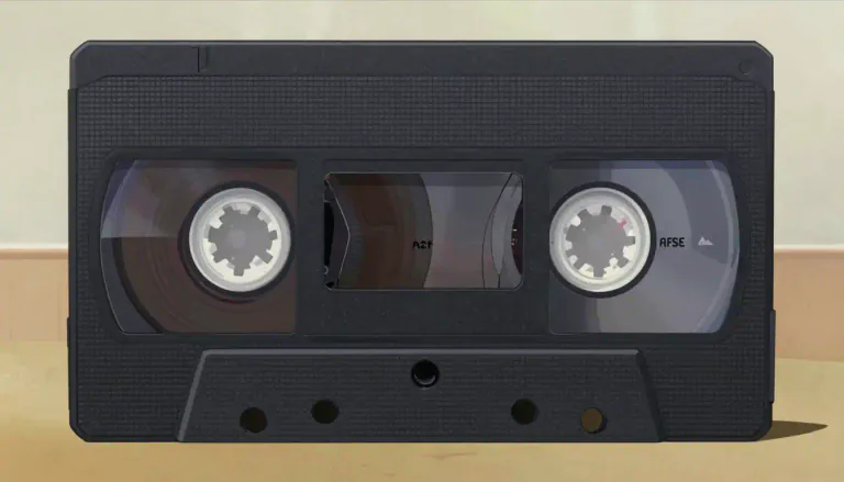 Visual representation of "videocassette" - A format for recording and playing video on a magnetic tape enclosed in a casing.