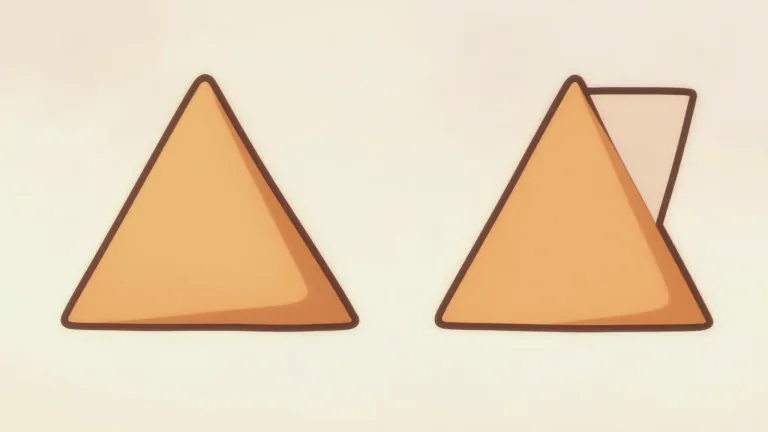 Visual representation of "congruent" - Identical in shape and size.
