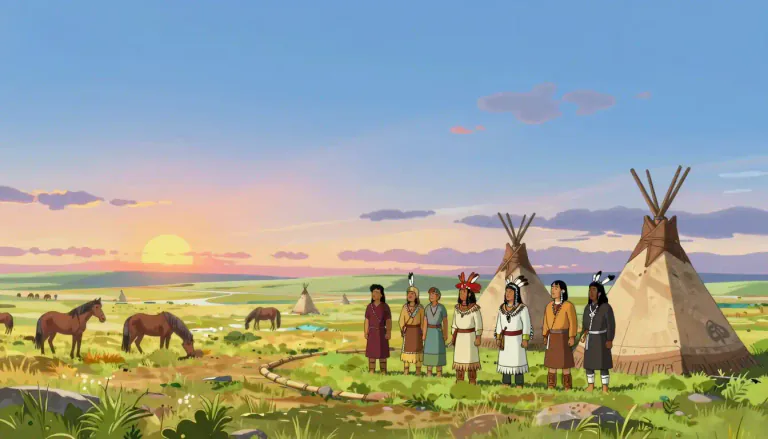 Visual representation of "sioux" - A Native American group from the Great Plains area in North America