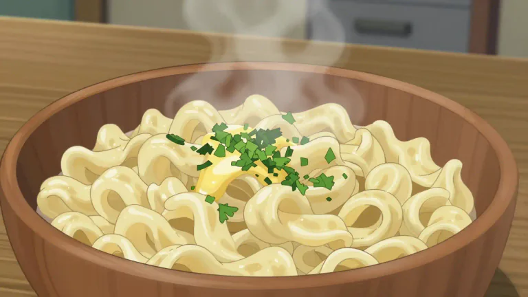 Visual representation of "spaetzle" - Spaetzle are small, soft noodles made from a simple mixture of flour, eggs, and water, traditionally served in German and Austrian cuisine.