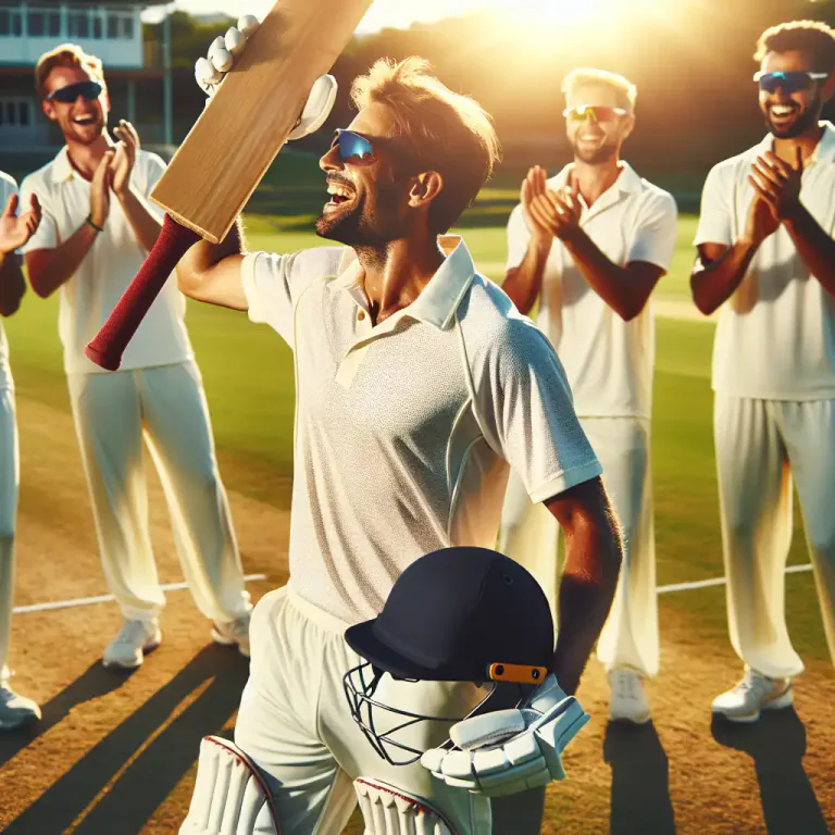 Visual representation of "centurion" - A first class cricketer who has scored a 100 runs in an innings.