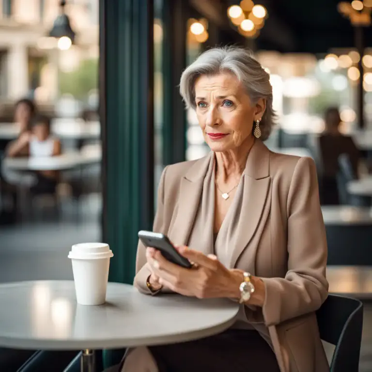 Visual representation of "of a certain age" - Someone who is around a particular age, often used to indirectly suggest that someone is no longer young.