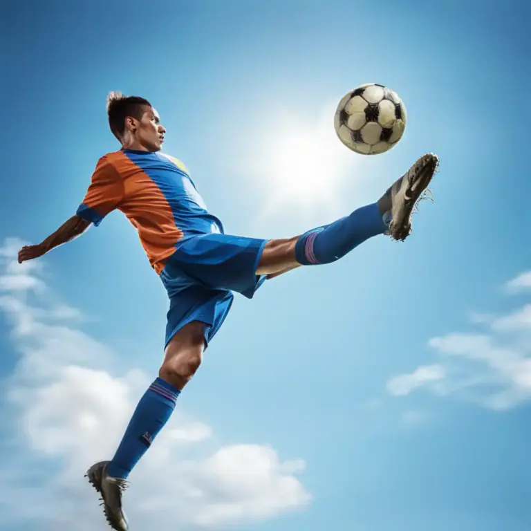 Visual representation of "sky" - To throw or hit something high into the air.