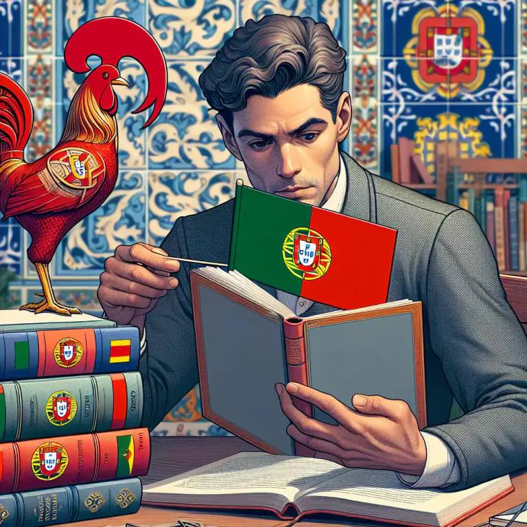 Visual representation of "portuguese" - Belonging to or relating to Portugal, its people, or its language