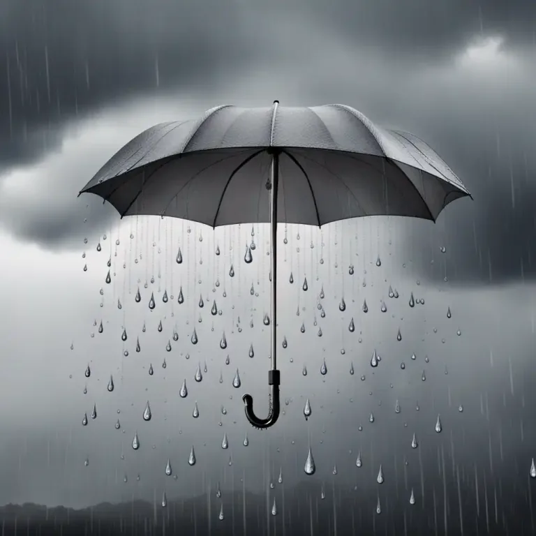 Visual representation of "wet" - If the weather is wet, it is raining.