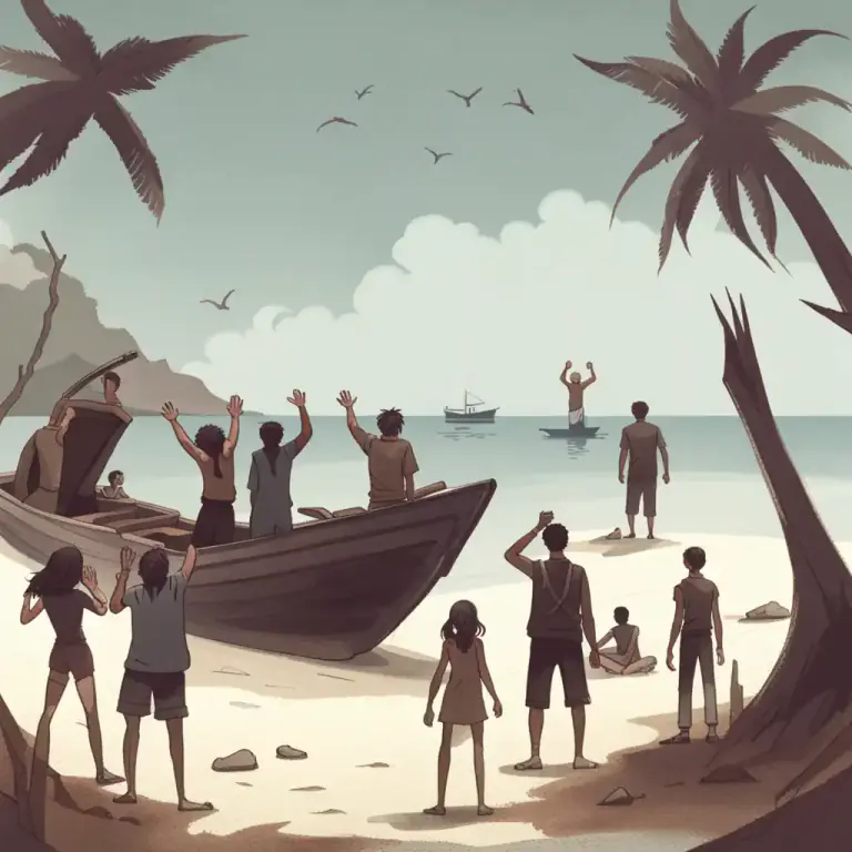 Visual representation of "strand" - To leave someone in a place from which they have no way of leaving.