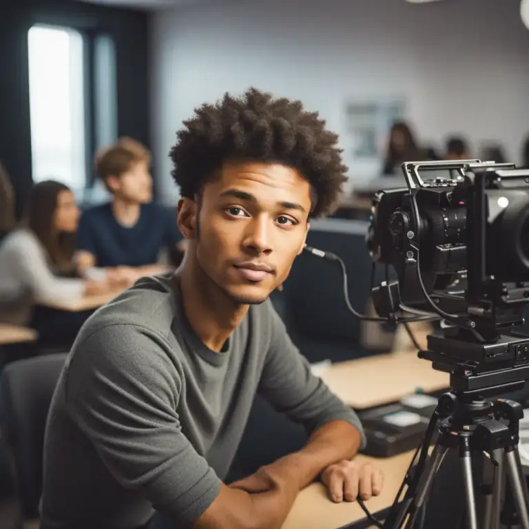 Visual representation of "video" - Relating to the recording or broadcasting of moving visual images