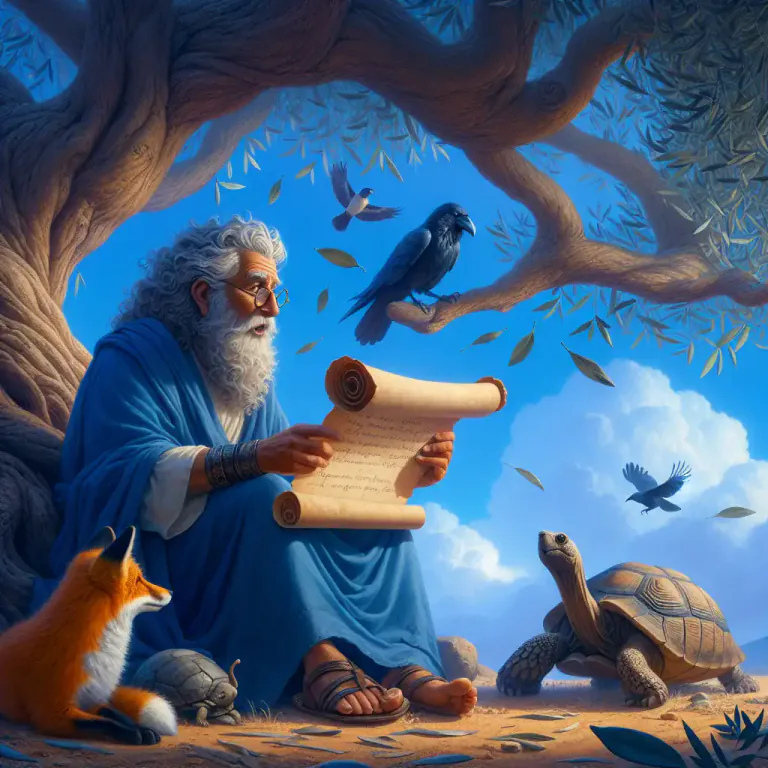Visual representation of "fabulist" - A writer or teller of fables