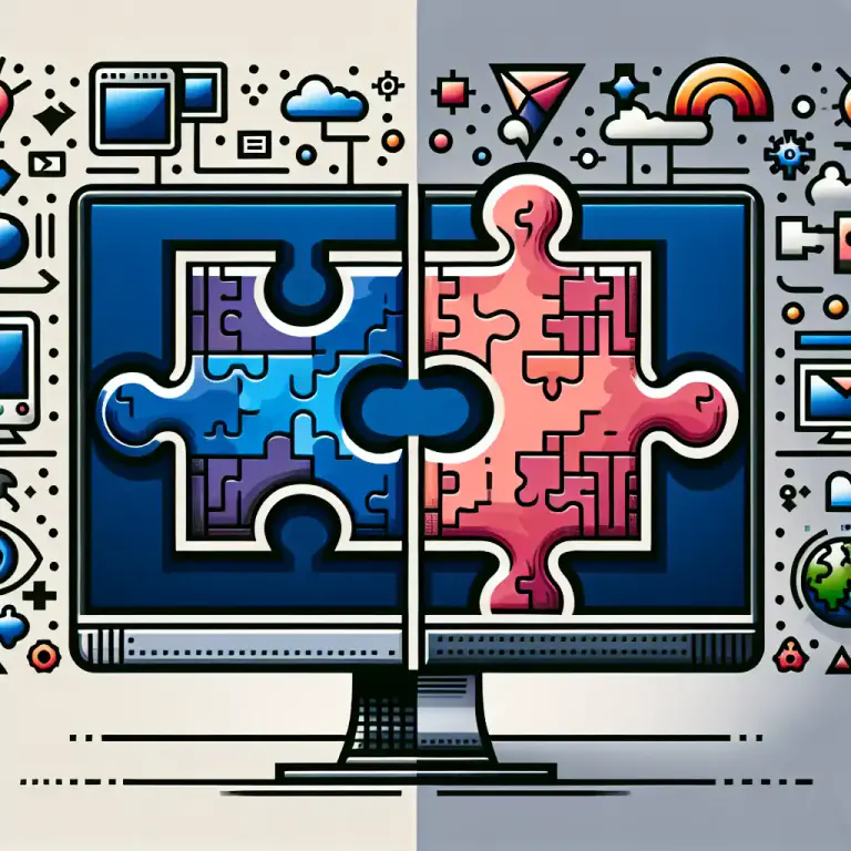 Visual representation of "compatibility" - The state of two things being able to exist or work together without conflict or problems.