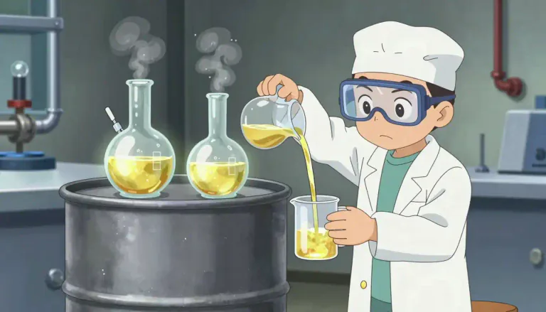 Visual representation of "naphtha" - A flammable oil made from crude oil or coal. It is used as a solvent and to make other chemical products.