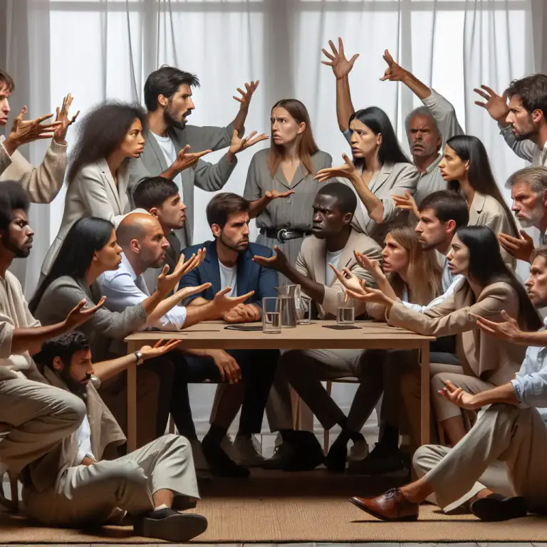 Visual representation of "circularity" - The quality of a discussion or argument that does not make any progress because the people involved just repeat the same things again and again
