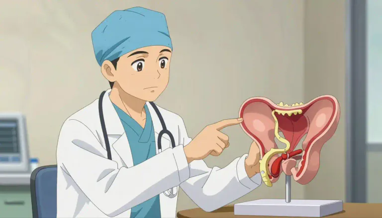 Visual representation of "penile" - Relating to the penis or its functions.