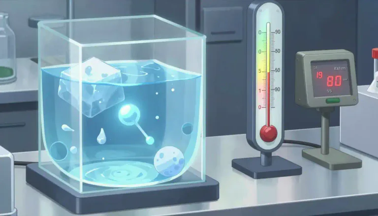 Visual representation of "kelvin" - The kelvin is a unit of measurement for temperature in the International System of Units (SI), defined as being equal to the fraction 1/273.16 of the thermodynamic temperature of the triple point of water.