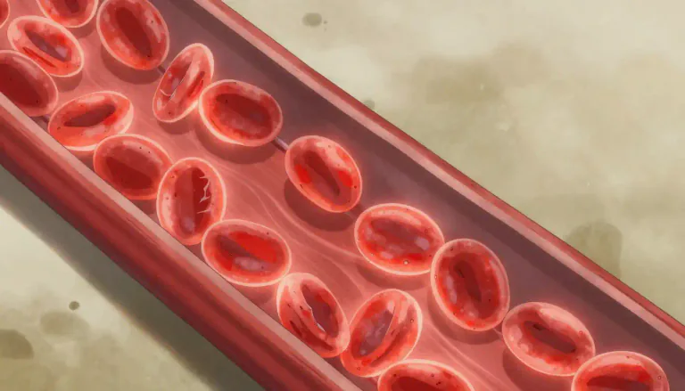 Visual representation of "erythroid" - Relating to or resembling erythrocytes, which are red blood cells responsible for carrying oxygen in the body.