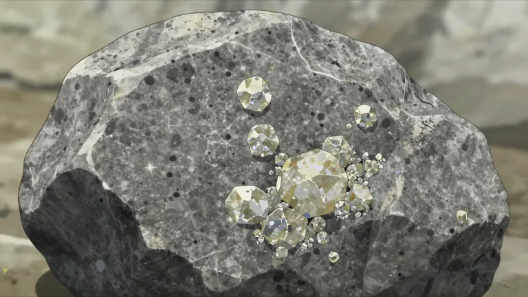 Visual representation of "diorite" - A type of coarse-grained igneous rock that contains a significant amount of plagioclase feldspar.