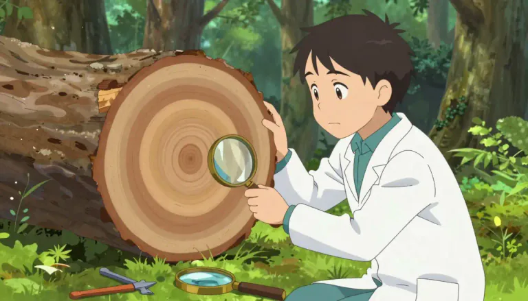 Visual representation of "dendrochronology" - Dendrochronology is the study of tree rings to determine dates and understand historical environmental conditions.