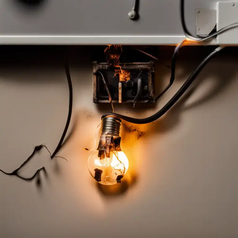 Visual representation of "blow a fuse" - When a fuse in an electrical system gets too hot and breaks