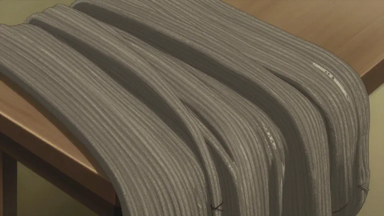 Visual representation of "whipcord" - A strong and hard-wearing type of fabric, with diagonal parallel ribs.