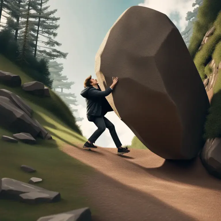 Visual representation of "impossible" - Very difficult to deal with.
