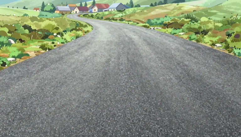 Visual representation of "metalled" - Covered or surfaced with mettle, like a road.