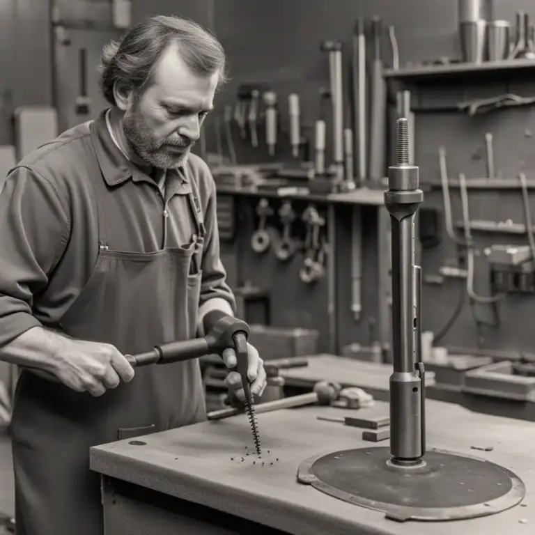 Visual representation of "founder" - A tool for enlarging holes.