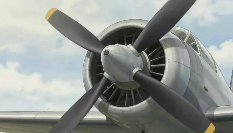 Visual representation of "propellor" - A device with blades that rotates to propel an aircraft or a boat.