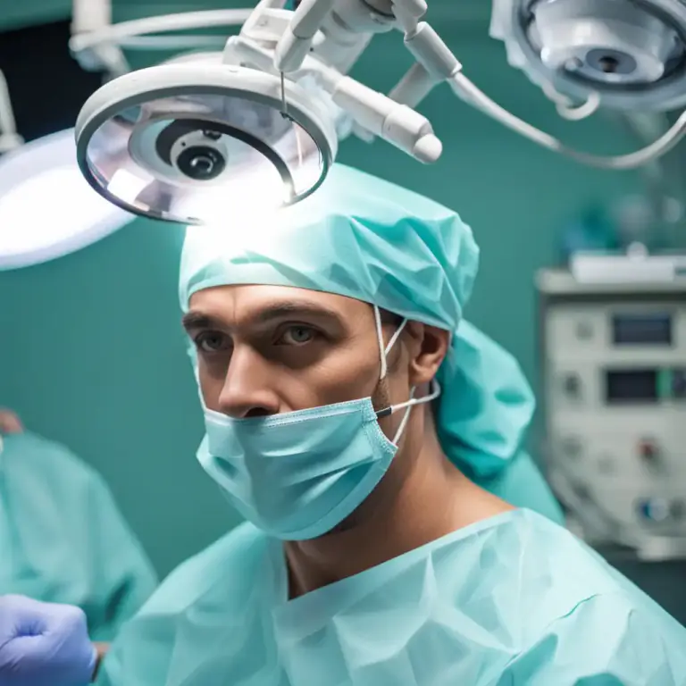 Visual representation of "turban" - A surgical cap worn by doctors and nurses in an operating room.