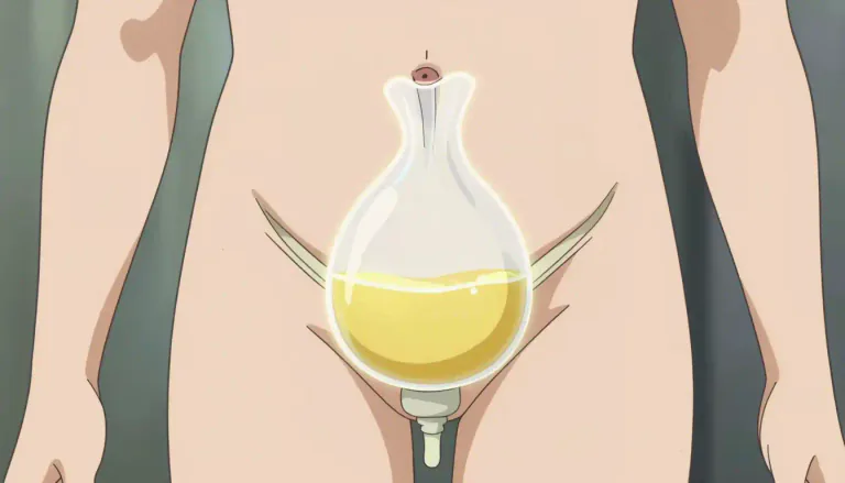 Visual representation of "bladder" - A small sack in your body that holds your urine until it leaves your body.