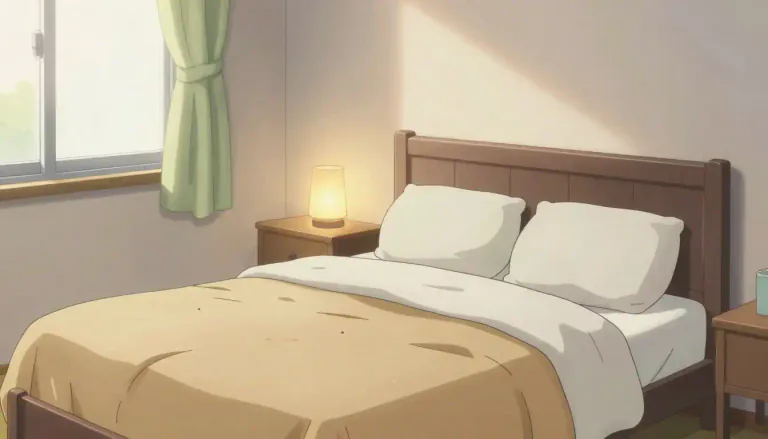 Visual representation of "bedroom" - A room in a house, apartment or hotel where people sleep