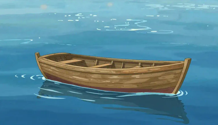 Visual representation of "afloat" - On the surface of water, not sinking