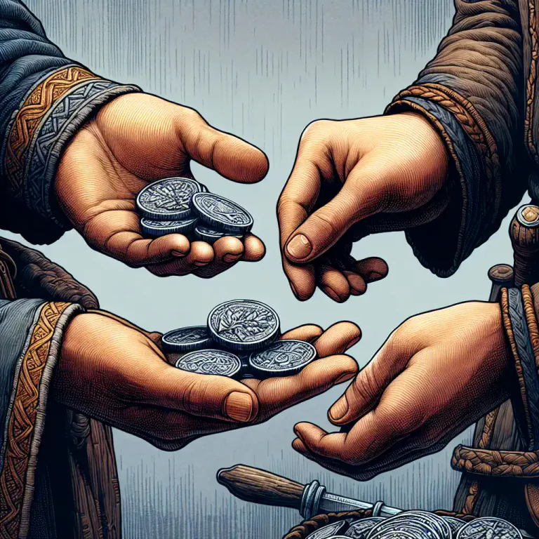 Visual representation of "argent" - A piece of silver or silver coin.