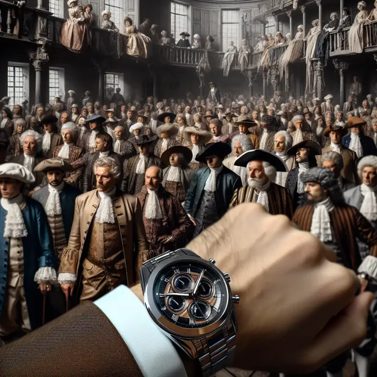 Visual representation of "anachronism" - An error in chronology in which a person, event, etc., is assigned a date or period other than the correct one
