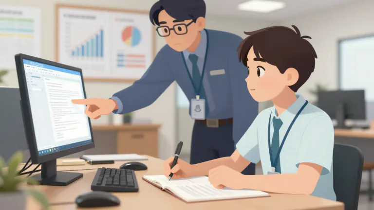 Visual representation of "trainee" - A person who is being taught how to do something, often a job, and is not yet fully qualified.