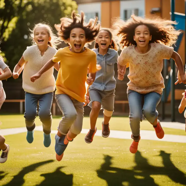 Visual representation of "gambol" - To jump or run around playfully