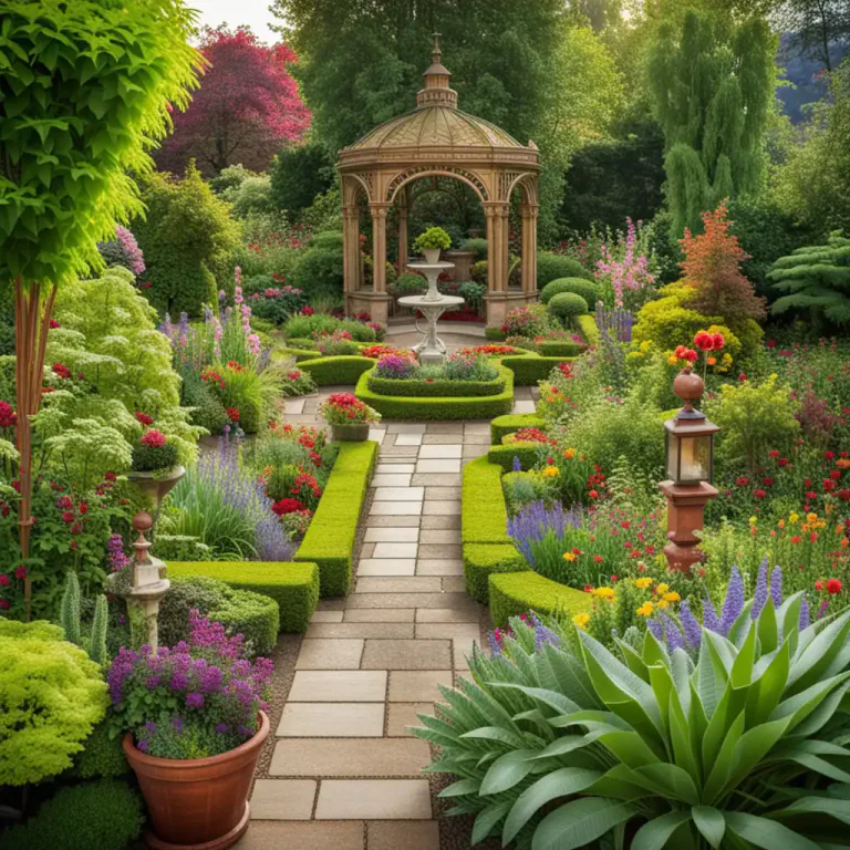 Visual representation of "horticulture" - A practice of managing, designing, and maintaining gardens especially for their beauty.
