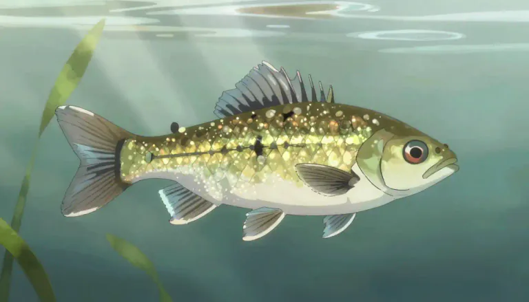 Visual representation of "stickleback" - A small fish with bony spikes along its back.