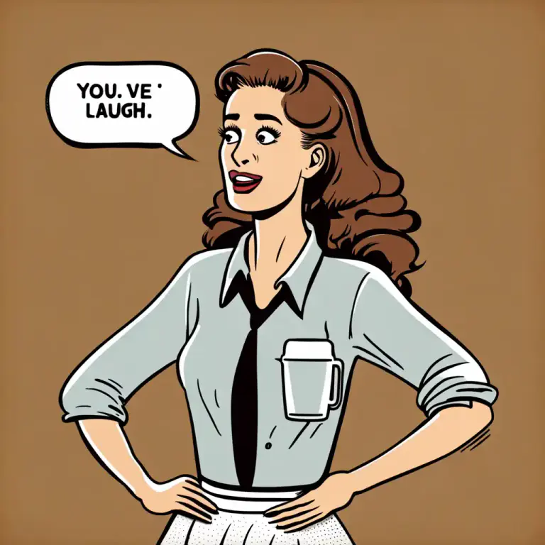 Visual representation of "you have/you’ve got to laugh" - Used to express the sentiment that sometimes you need to see the humor in a bad or absurd situation, as an alternative to feeling upset or disheartened